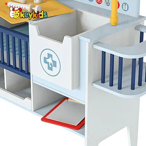 2-in-1 Children pretend play wooden vet toy with accessories W10D667